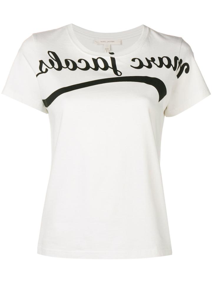 Marc Jacobs Reverse Logo Print T-shirt - White