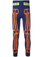 Walter Van Beirendonck Skeleton Bike Leggings - Blue