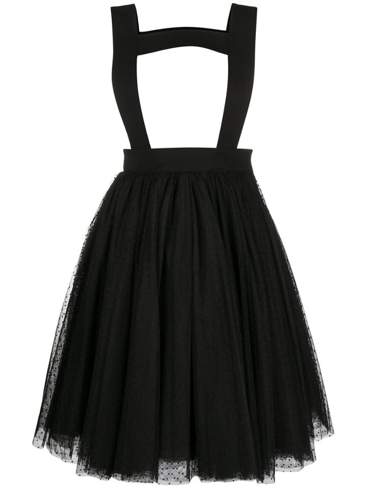 Comme Des Garçons Noir Kei Ninomiya Polka Tulle Pinafore Skirt - Black