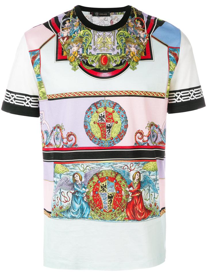 Versace Signature Printed T-shirt - Multicolour