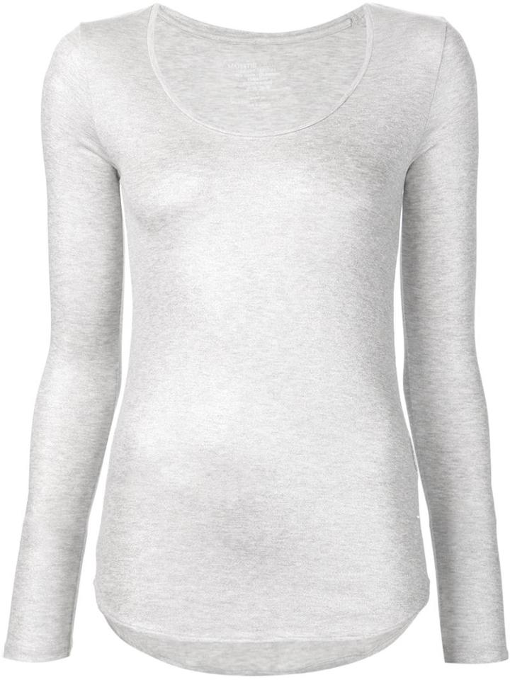 Majestic Filatures Round Neck Long Sleeve T-shirt, Women's, Size: 3, Grey, Viscose/spandex/elastane