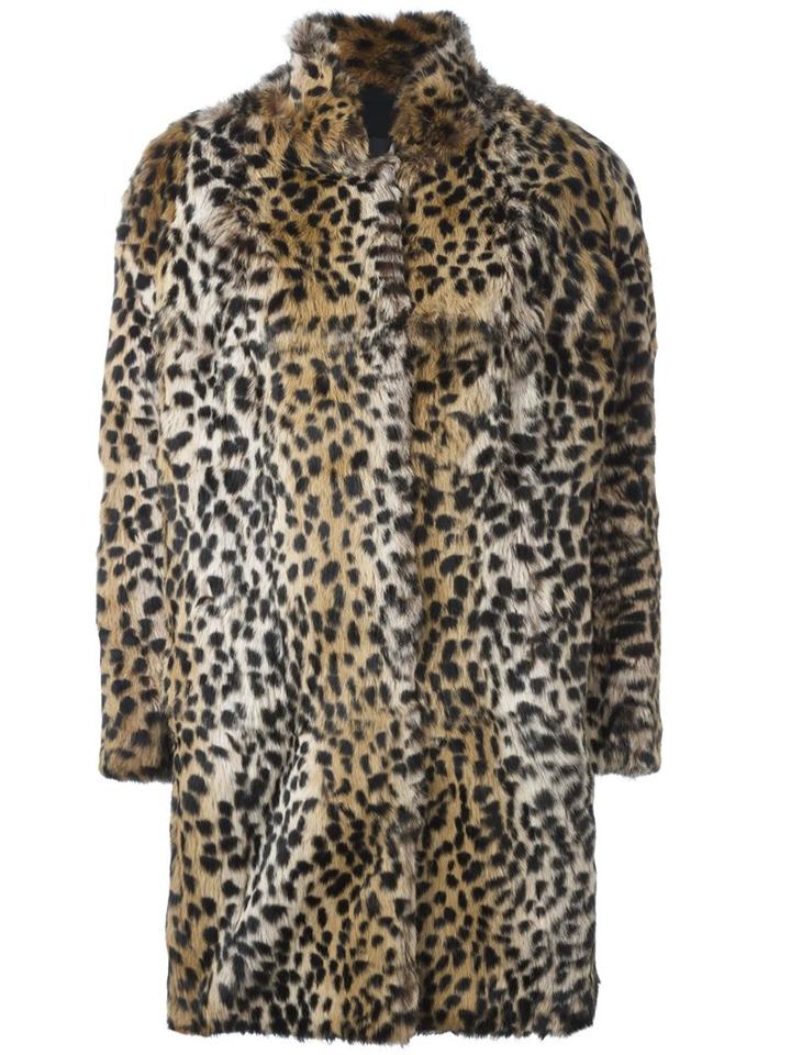 Meteo By Yves Salomon Leopard Pattern Coat