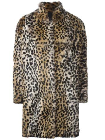 Meteo By Yves Salomon Leopard Pattern Coat