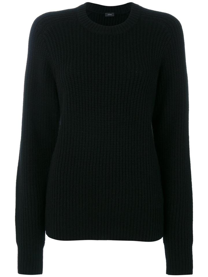Joseph Ribbed Jumper - Black