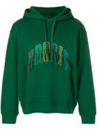 Doublet Fringe Embroidered Hoodie - Green