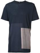 Ziggy Chen Block Print T-shirt - Blue