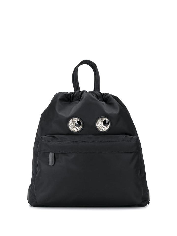 Anya Hindmarch Embellished Eyes Backpack - Black