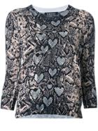 Markus Lupfer Snakeskin Print Blouse - Multicolour