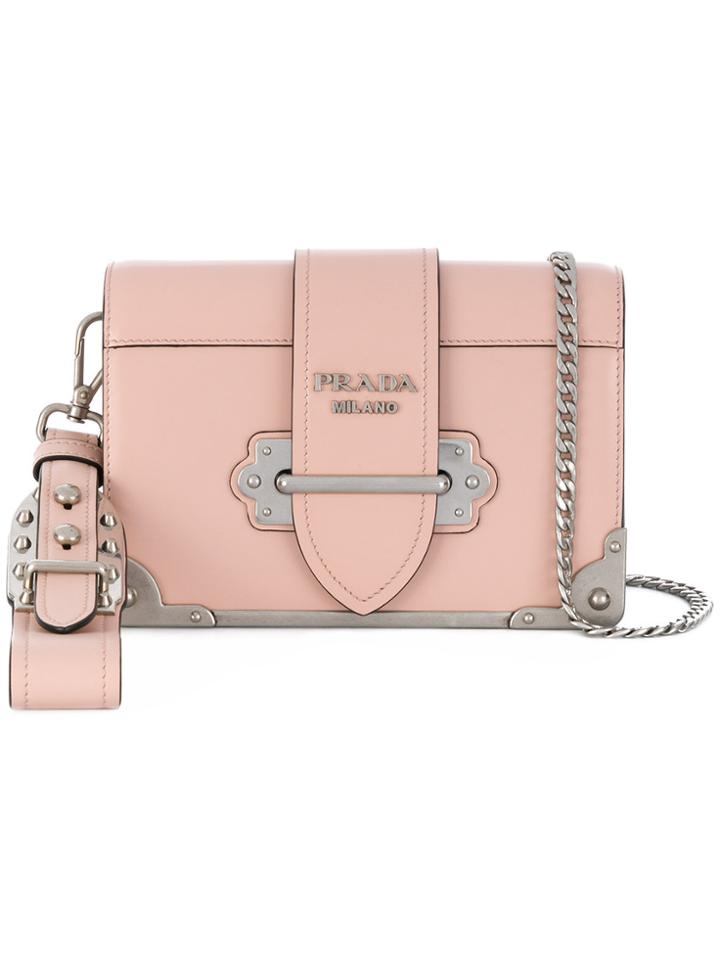 Prada Cahier Clutch Bag - Pink & Purple