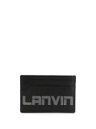 Lanvin Logo Print Card Holder - Black