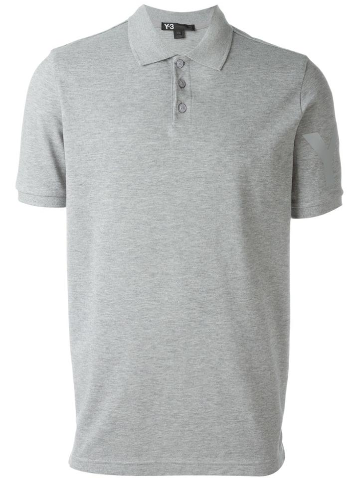 Y-3 Logo Polo Shirt - Grey