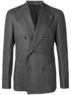 Tagliatore Double Breasted Suit Jacket - Grey