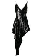 16arlington Sequined Asymmetric Dress - Black