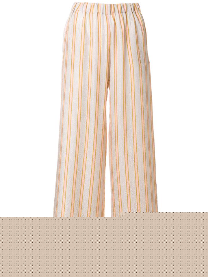 Estnation Floral Print Wide Leg Trousers - Black