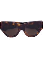 Vera Wang Thick Cat Eye Sunglasses - Brown