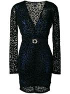 Just Cavalli Animal Print Mini Dress - Black