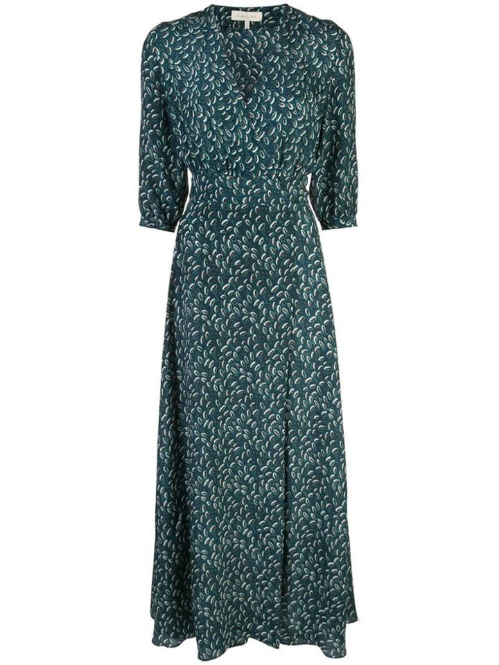 Hansine V-neck Dress - Green
