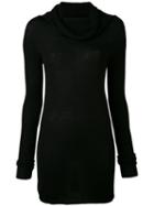 Rick Owens - Cowl Neck Jumper - Women - Virgin Wool - S, Black, Virgin Wool