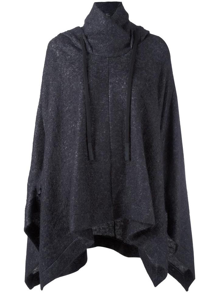 Lost & Found Ria Dunn Soft Poncho, Women's, Size: Small, Black, Modal/mohair/wool/polyamide