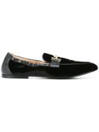 Tod's Loafers With Logo Buckle - Black