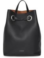 Burberry The Leather Grommet Detail Backpack - Black