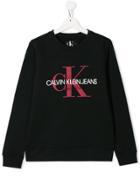 Calvin Klein Kids Logo Sweatshirt - Blue