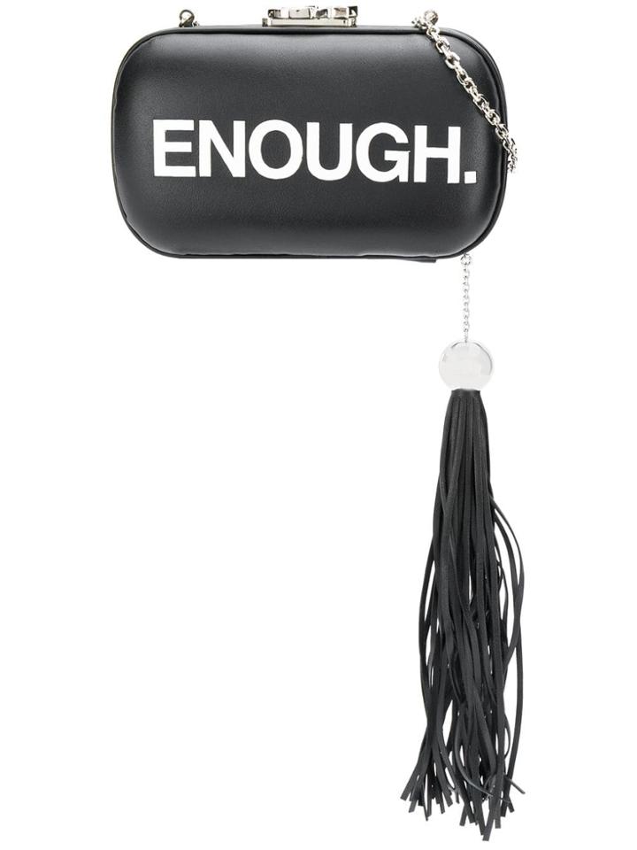 Corto Moltedo Susan Tassel Detail Clutch - Black
