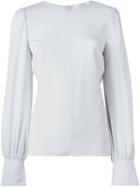 Dorothee Schumacher Dolman Sleeve Blouse, Women's, Size: 4, Grey, Silk