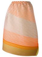 Pleats Please By Issey Miyake Pleated Striped Oversized Skirt