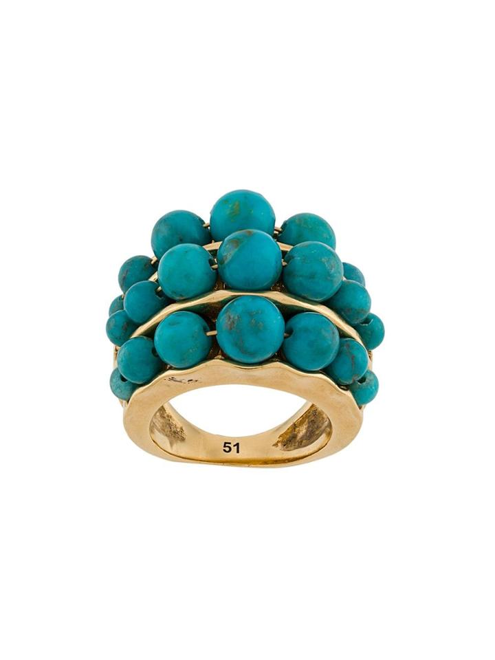 Goossens 3-row Ring - Blue
