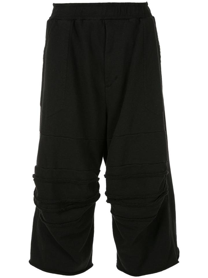 Julius 3/4 Length Jogging Shorts - Black