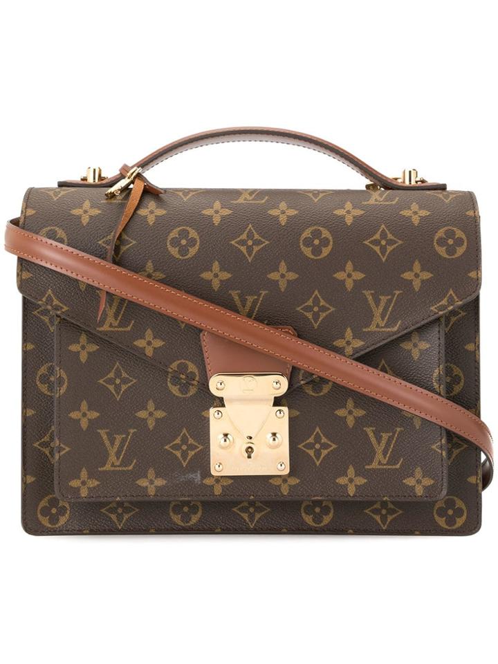 Louis Vuitton Vintage Monceau 28 2way Hand Bag - Brown
