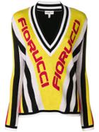 Fiorucci V-neck Jumper - Yellow & Orange