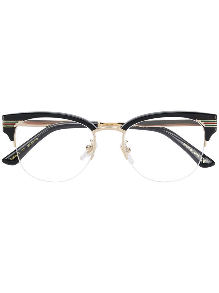 Gucci Eyewear Round Glasses - Black