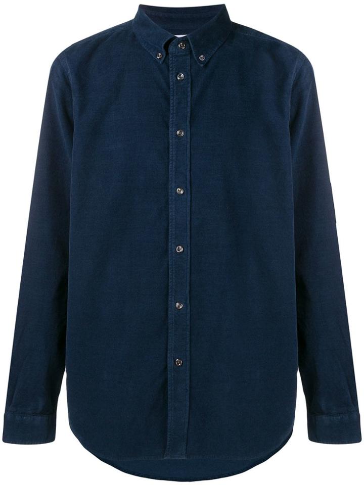 Ps By Paul Smith Long Sleeve Denim Shirt - Blue