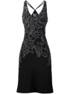 Maiyet Embroidered Slip Dress, Women's, Size: 4, Black, Silk