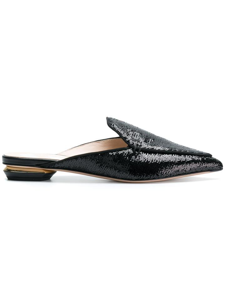 Nicholas Kirkwood Pointed Mules - Black