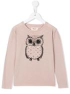 Maan Owl Print Sweatshirt, Toddler Girl's, Size: 3 Yrs, Pink/purple
