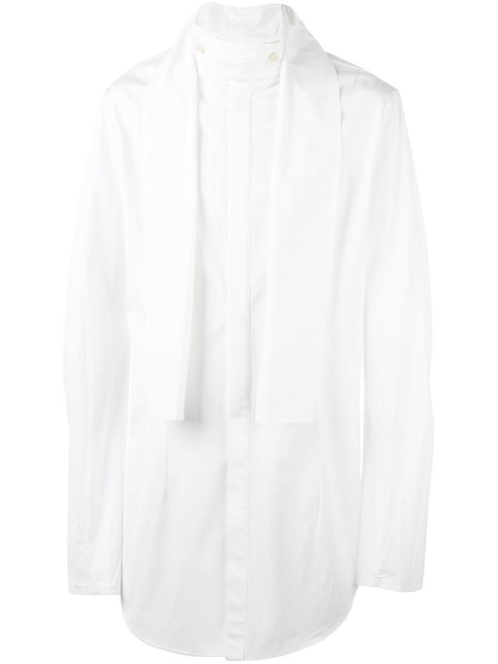 Lost & Found Ria Dunn Band Collar Shirt, Men's, Size: Small, White, Cotton