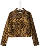 Philosophy Di Lorenzo Serafini Kids Leopard Print Jacket - Brown