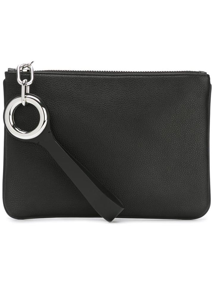 Riot Clutch, Women's, Black, Calf Leather, Alexander Wang