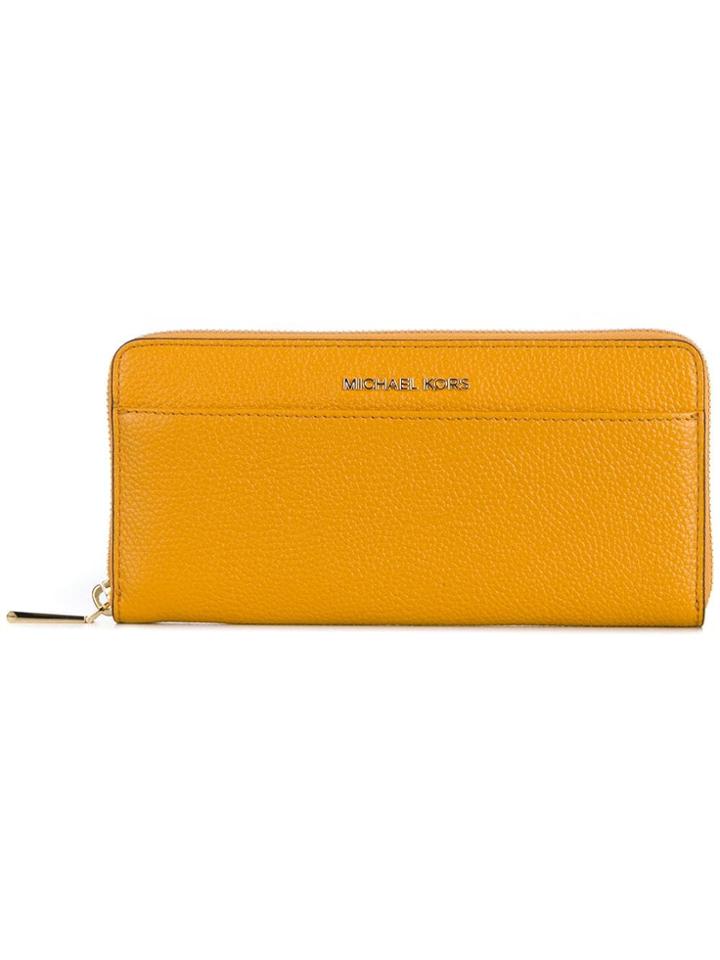 Michael Michael Kors Mercer Continental Wallet - Yellow & Orange