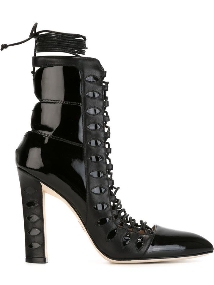 Paula Cademartori Laced Up Pumps