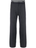 Dolce & Gabbana Pre-owned Banner Ribbon Waistband Trousers - Grey
