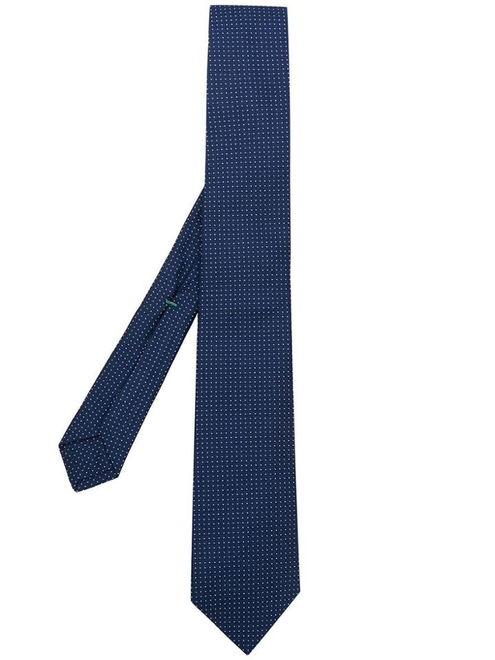 Borrelli Micro Dot Pattern Tie - Blue