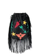 Jessie Western Eagle Tassel Bag - Black