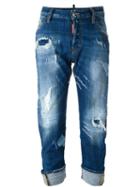 Dsquared2 'workwear' Jeans, Women's, Size: 42, Blue, Cotton/spandex/elastane/polyester