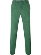 Etro Classic Chinos, Men's, Size: 52, Green, Cotton/spandex/elastane/wool