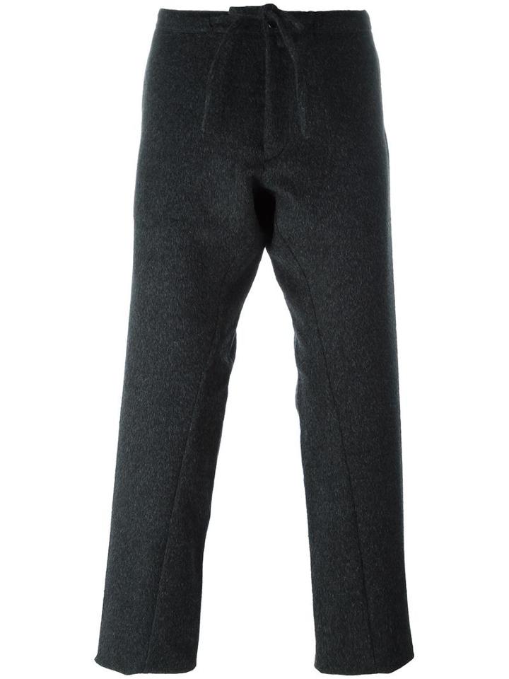 The Inoue Brothers Straight Leg Trousers, Men's, Size: 2, Grey, Nylon/wool/alpaca