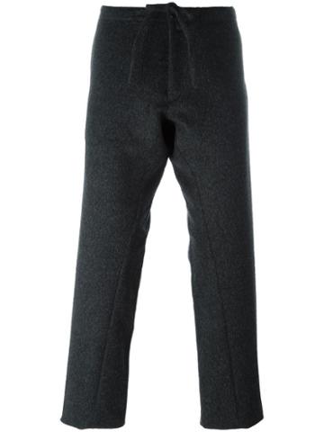 The Inoue Brothers Straight Leg Trousers, Men's, Size: 2, Grey, Nylon/wool/alpaca